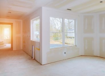 Kompletter Neubau eines Hauses von innen