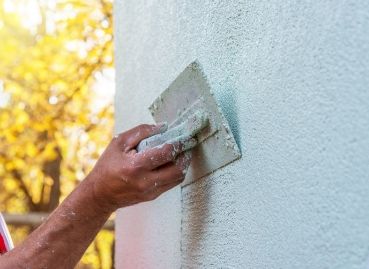 Spachteln der Fassade